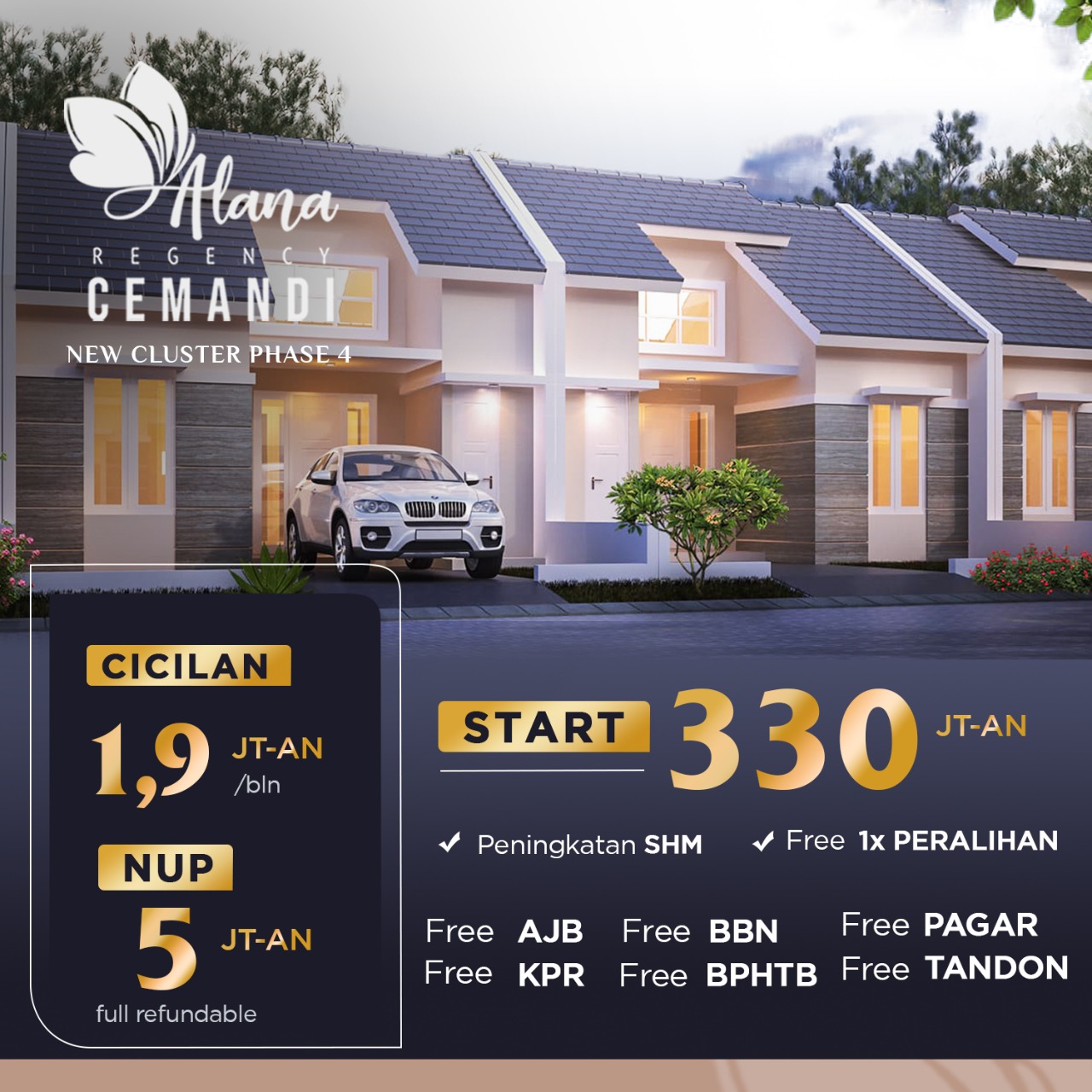 Jual Rumah di ALANA REGENCY CEMANDI Sedati Sidoarjo Jawa Timur - Rumah cicilan 1jutaan di Sidoarjo