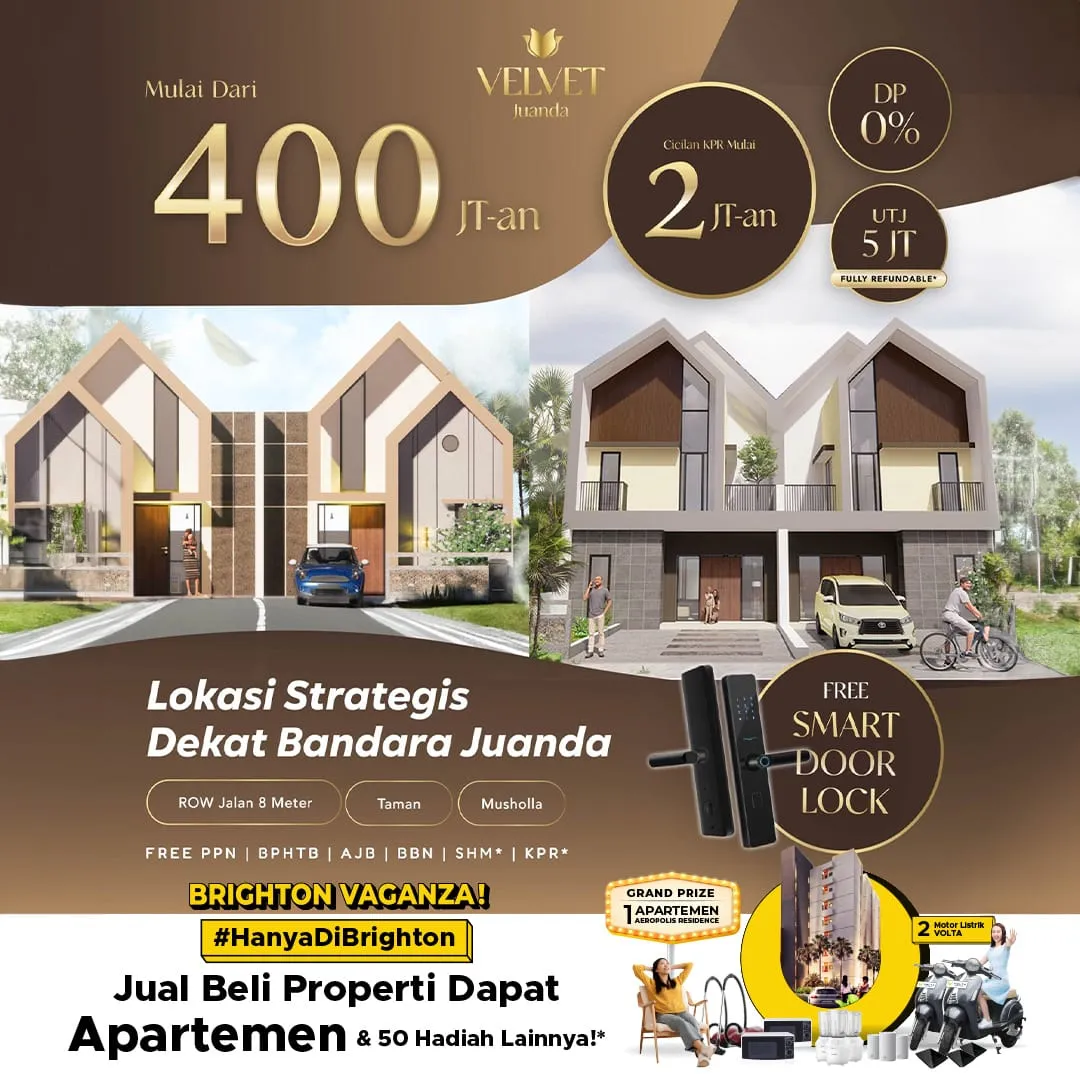 Jual Rumah di DAMARSI BUDURAN Buduran Sidoarjo Jawa Timur - Rumah 400 Jtan Dekat Bandara Juanda - Sidoarjo - ASA INDONESIA 085235111122 - BRIGHTON REAL ESTATE