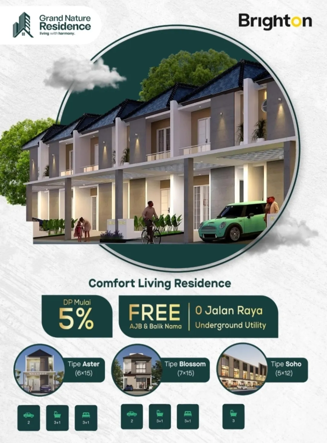 Jual Rumah di GAJAH PUTIH Waru Sidoarjo Jawa Timur - RUMAH SPEK PREMIUM DI NOL OERR - ASA INDONESIA 085235111122 - BRIGHTON REAL ESTATE