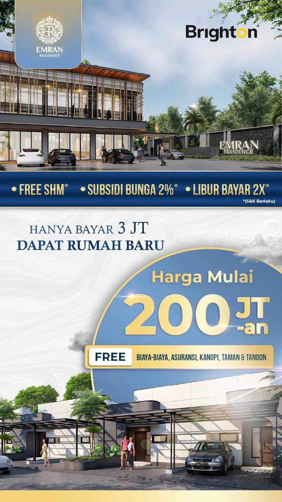 Jual Rumah di GLOMBOK WETAN MOJOWUKU Kedamean Gresik Jawa Timur - Rumah Gresik Kedamean - Royal Emran - ASA INDONESIA 085235111122 - BRIGHTON REAL ESTATE