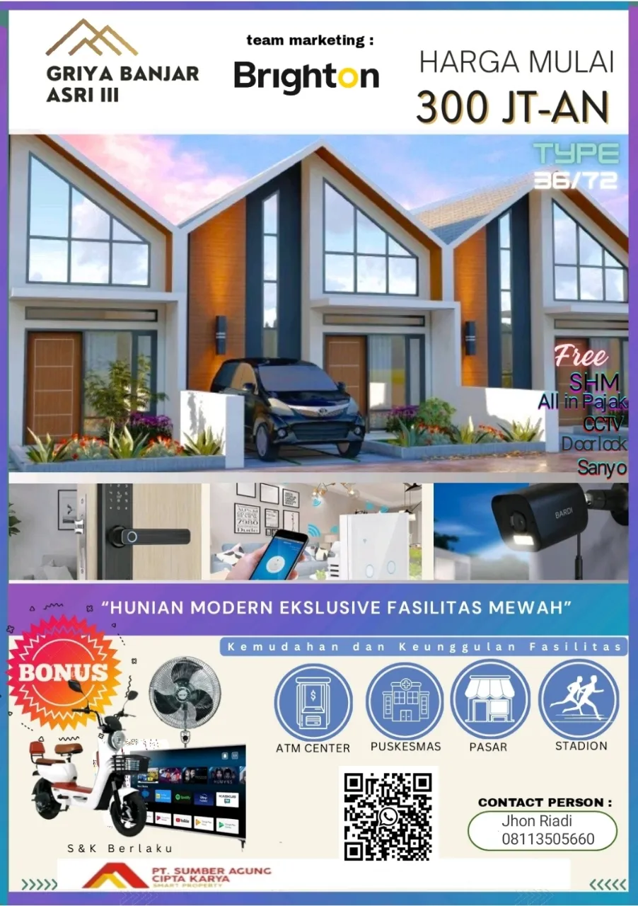 Jual Rumah di GRIYA BANJAR 111 Tanjunganom Nganjuk Jawa Timur - RUMAH 300 JT WARUJAYENG NGANJUK - ASA INDONESIA 085235111122 - BRIGHTON REAL ESTATE