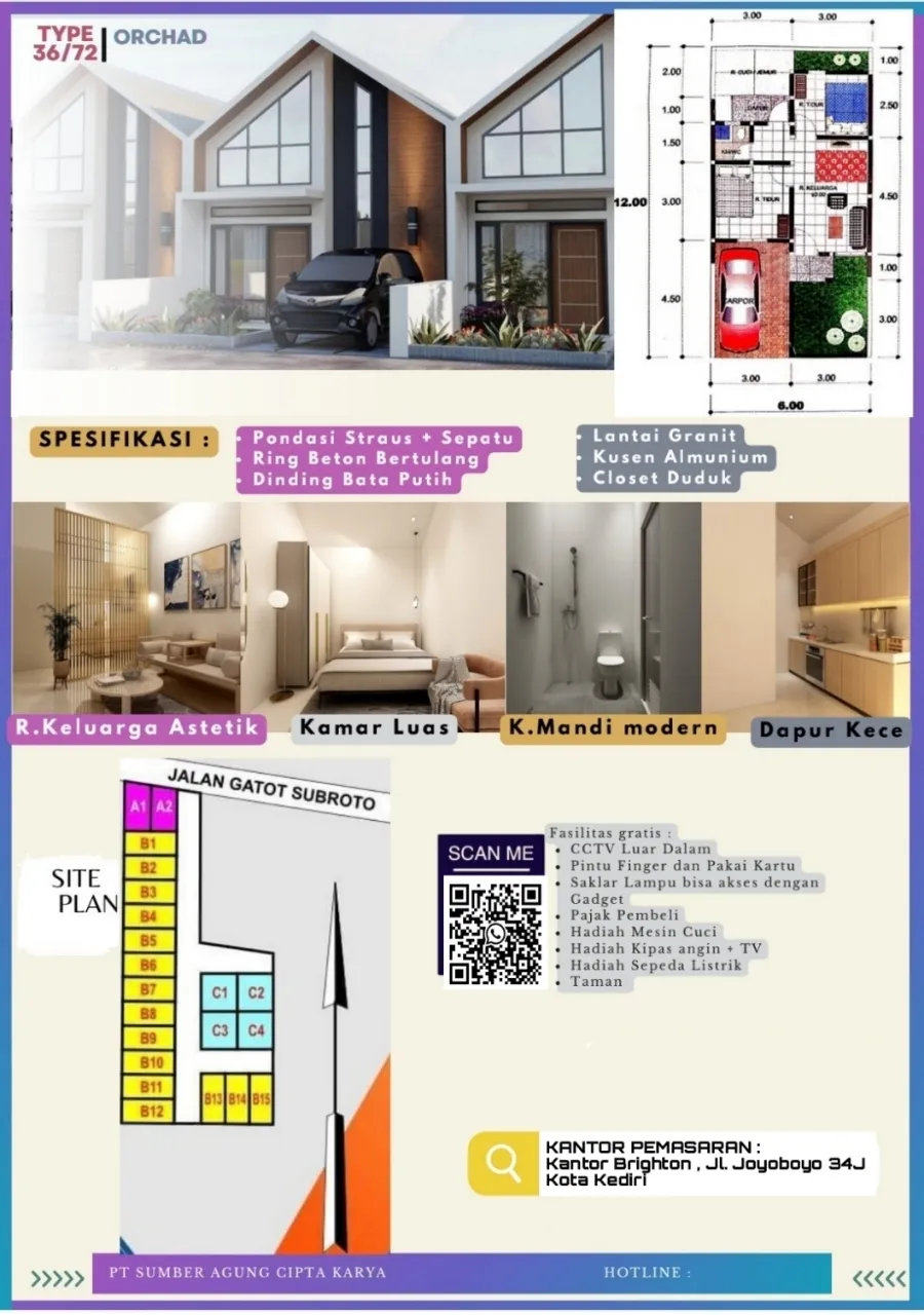Jual Rumah di GRIYA BANJAR 111 Tanjunganom Nganjuk Jawa Timur - RUMAH 300 JT WARUJAYENG NGANJUK - ASA INDONESIA 085235111122 - BRIGHTON REAL ESTATE