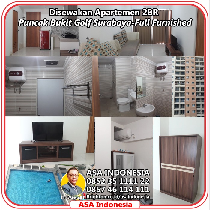 Sewa Apartment di PUNCAK BUKIT GOLF B Dukuh Pakis Surabaya Jawa Timur - Apartment PBG (Puncak Bukit Golf) Surabaya 2BR Siap Huni