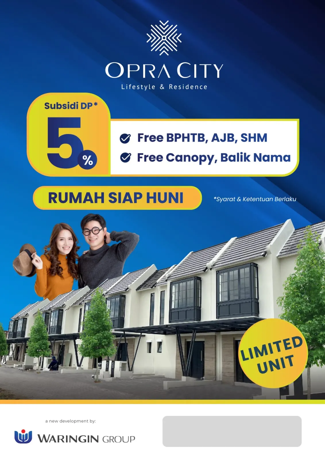 Jual Rumah di JL GUNTUNG KEPATIHAN Menganti Gresik Jawa Timur - Rumah 2 Lantai  Surabaya Barat Opra City - NUP 5 Juta - ASA INDONESIA 085235111122 - BRIGHTON REAL ESTATE