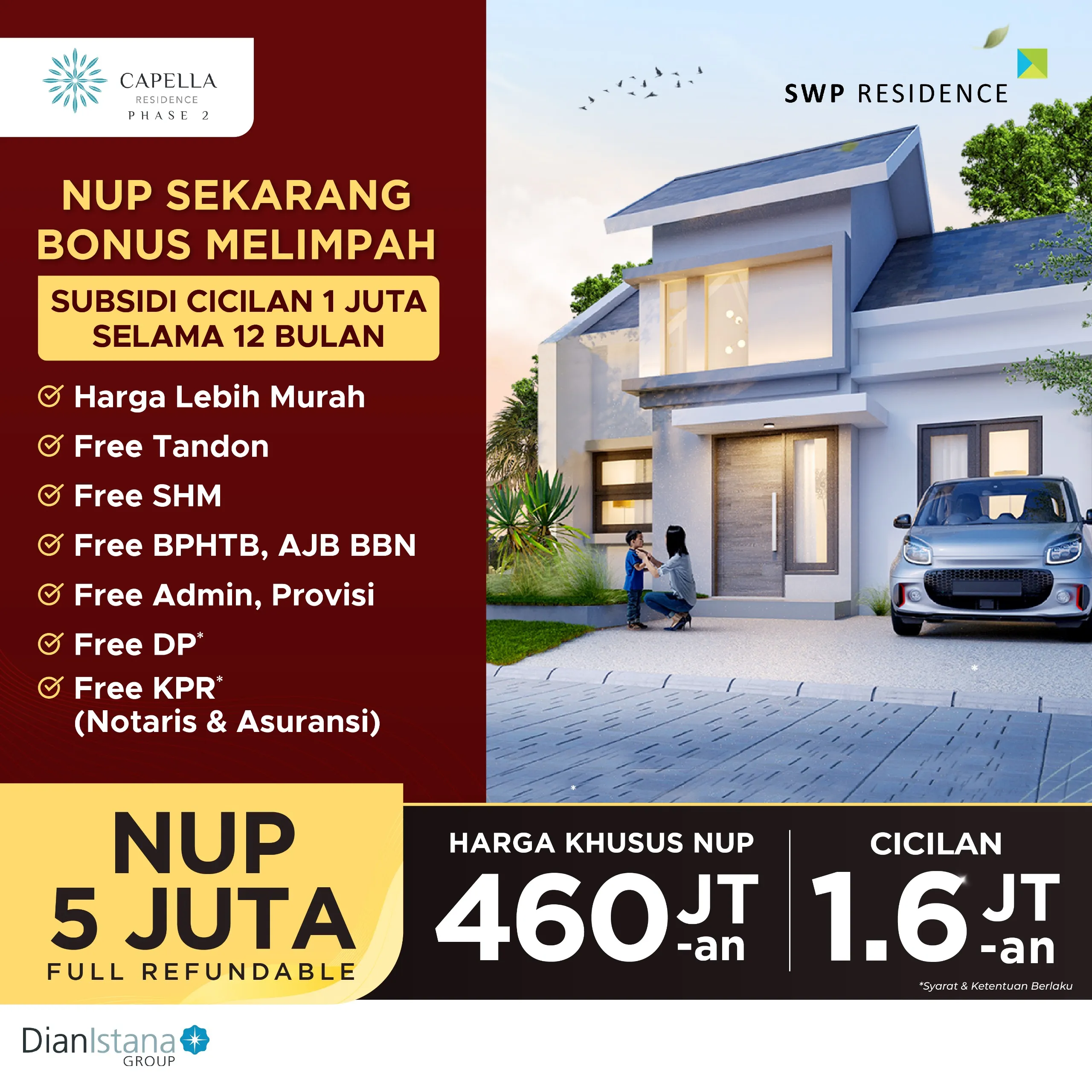 Jual Rumah di SWP RESIDENCE Menganti Gresik Jawa Timur - Rumah Gresik - SWP Residence - ASA INDONESIA 085235111122 - BRIGHTON REAL ESTATE