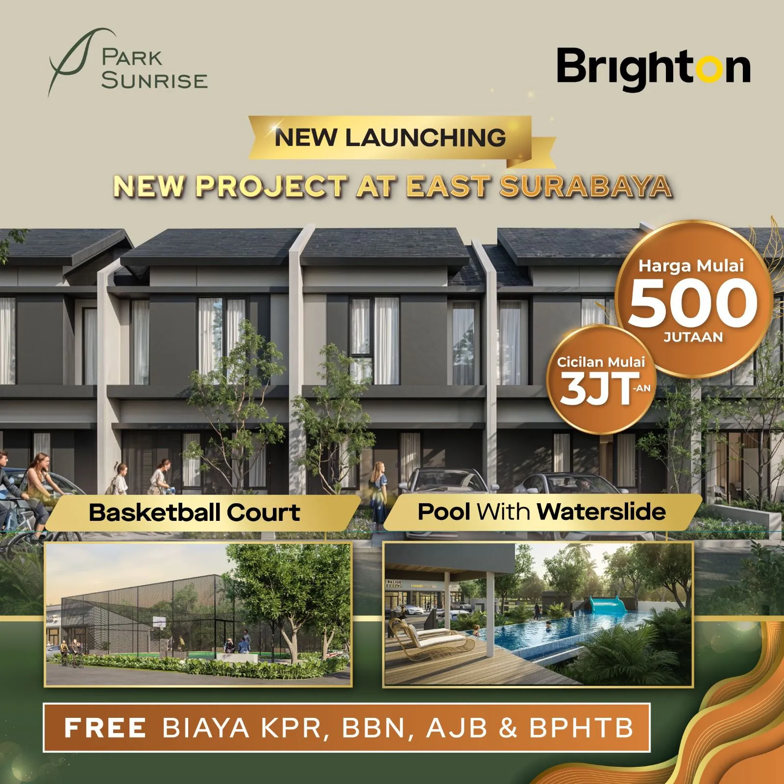 Jual Rumah di JL WONOREJO INDAH TIMUR Wonorejo Surabaya Jawa Timur - Perumahan Surabaya Timur - Park Sunrise - ASA INDONESIA 085235111122 - BRIGHTON REAL ESTATE