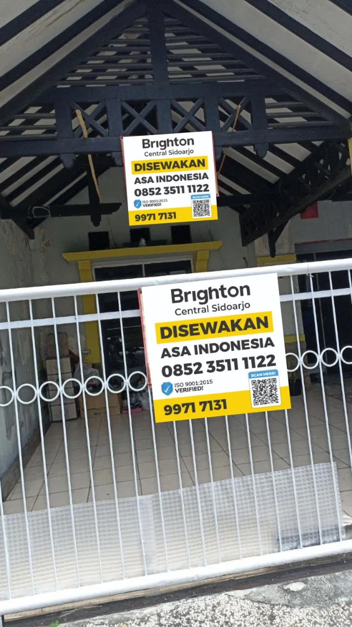 Sewa Rumah di GADING FAJAR 1 Buduran Sidoarjo Jawa Timur - Sewa Rumah siap huni semi furnished di Buduran dekat komplek sekolahan - ASA INDONESIA 085235111122 - BRIGHTON REAL ESTATE