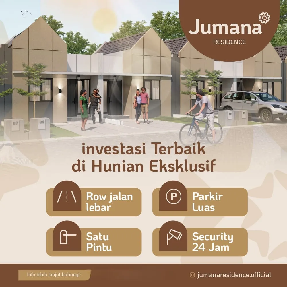 Jual Rumah di RAYA KREMBUNG Krembung Sidoarjo Jawa Timur - Rumah tipe Sahir - Jumana Residence Krembung Sidoarjo - ASA INDONESIA 085235111122 - BRIGHTON REAL ESTATE
