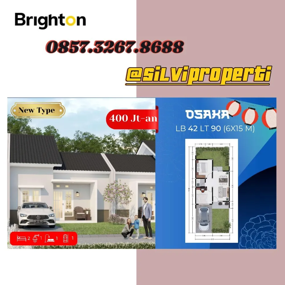 Jual Rumah di SEDENGAN MIJEN Krian Sidoarjo Jawa Timur - Rumah murah area pusat kota krian dengan harga 300 jutaan cicilan 2 jutaan - ASA INDONESIA 085235111122 - BRIGHTON REAL ESTATE