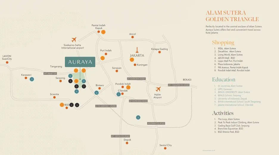 Apartment AURAYA SUITES Tangerang Selatan Banten Eko Wahyudi 085235111122 ASA INDONESIA BRIGHTON