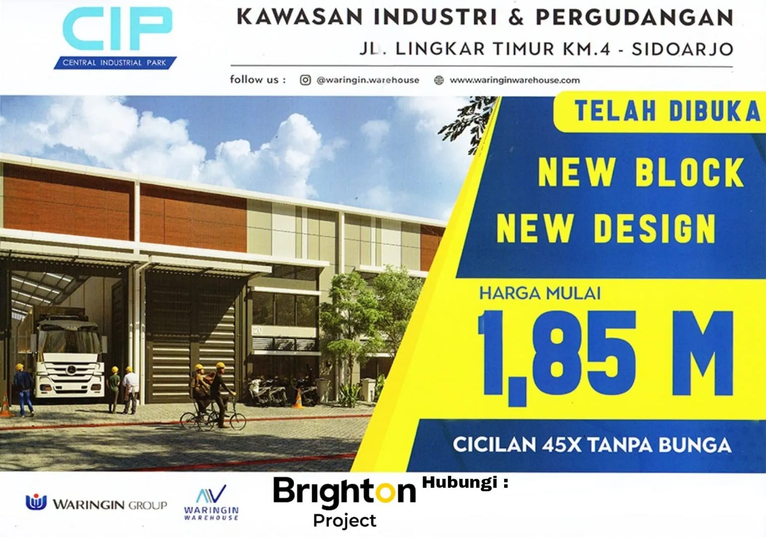 Gudang CENTRAL INDUSTRIAL PARK (CIP) Sidoarjo Jawa Timur Eko Wahyudi 085235111122 ASA INDONESIA BRIGHTON