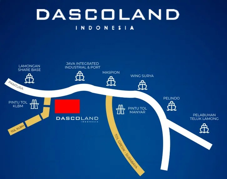 Gudang PERGUDANGAN DASCOLAND Gresik Jawa Timur Eko Wahyudi 085235111122 ASA INDONESIA BRIGHTON