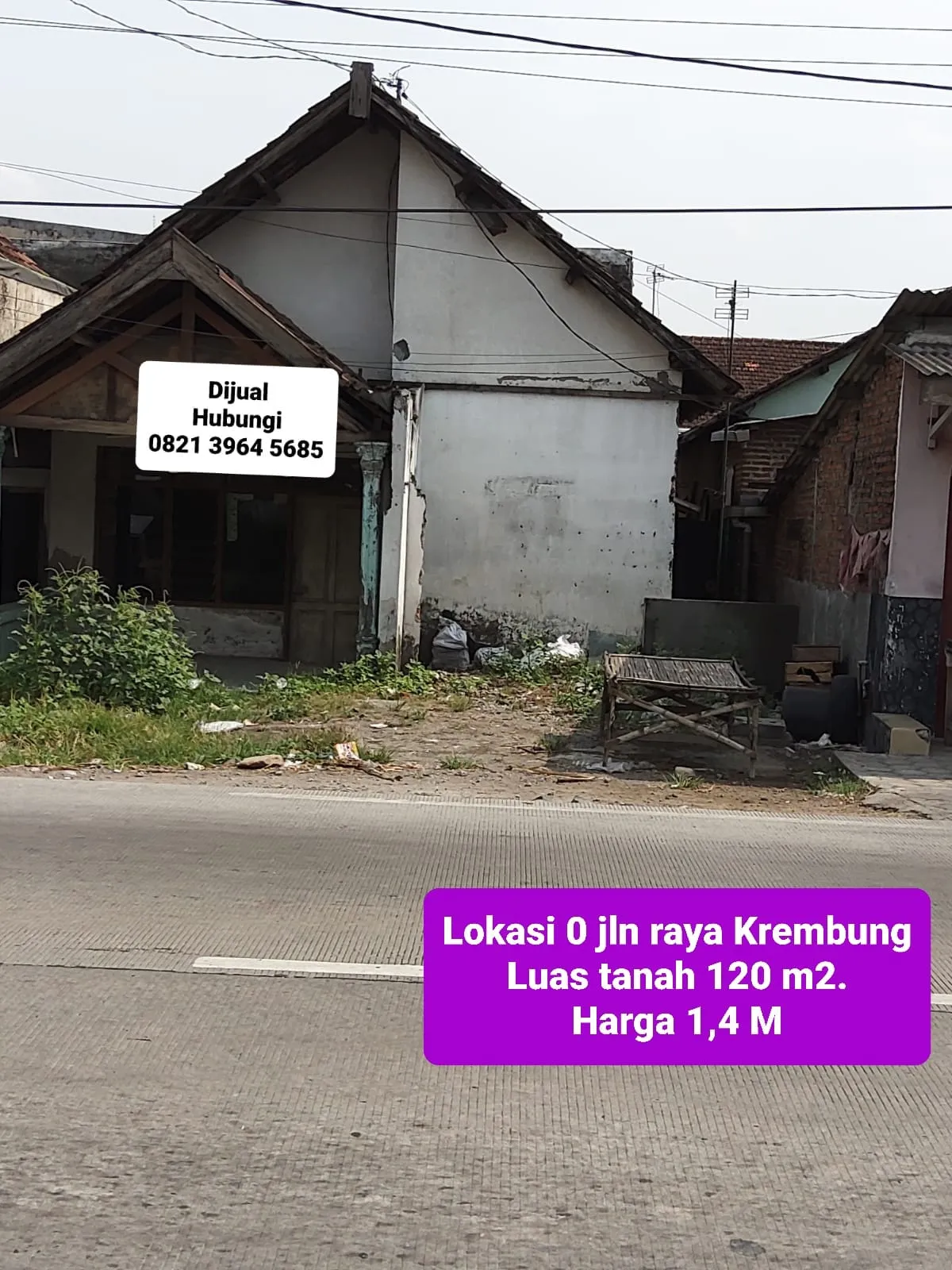 Jual Rumah di KREMBUNG Krembung Sidoarjo Jawa Timur - RUMAH LOKASI SANGAT STRATEGIS. 0 JALAN RAYA KREMBUNG SIDOARJO. - ASA INDONESIA 085235111122 - BRIGHTON REAL ESTATE