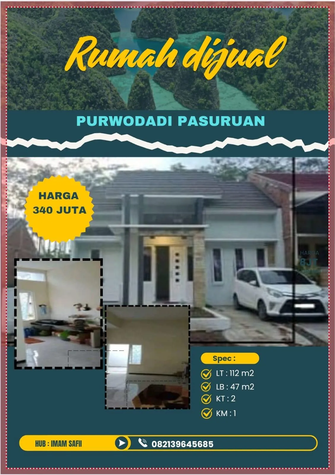 Jual Rumah di PURWODADI Purwodadi Pasuruan Jawa Timur - RUMAH DIJUAL MURAH LOKASI PURWODADI PASURUAN. - ASA INDONESIA 085235111122 - BRIGHTON REAL ESTATE