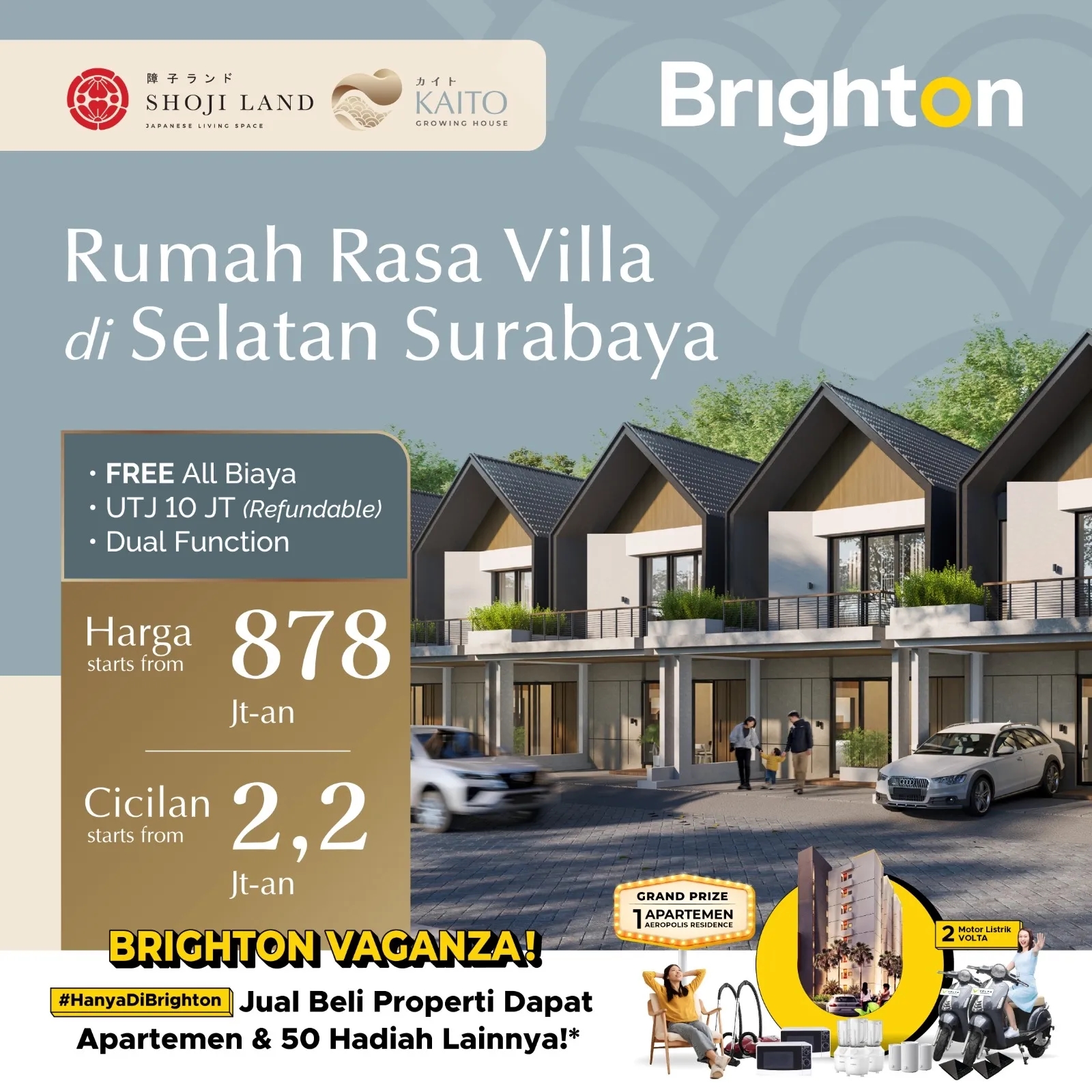 Jual Rumah di SHOJILAND Candi Sidoarjo Jawa Timur - Rumah Dijual Sidoarjo - ASA INDONESIA 085235111122 - BRIGHTON REAL ESTATE