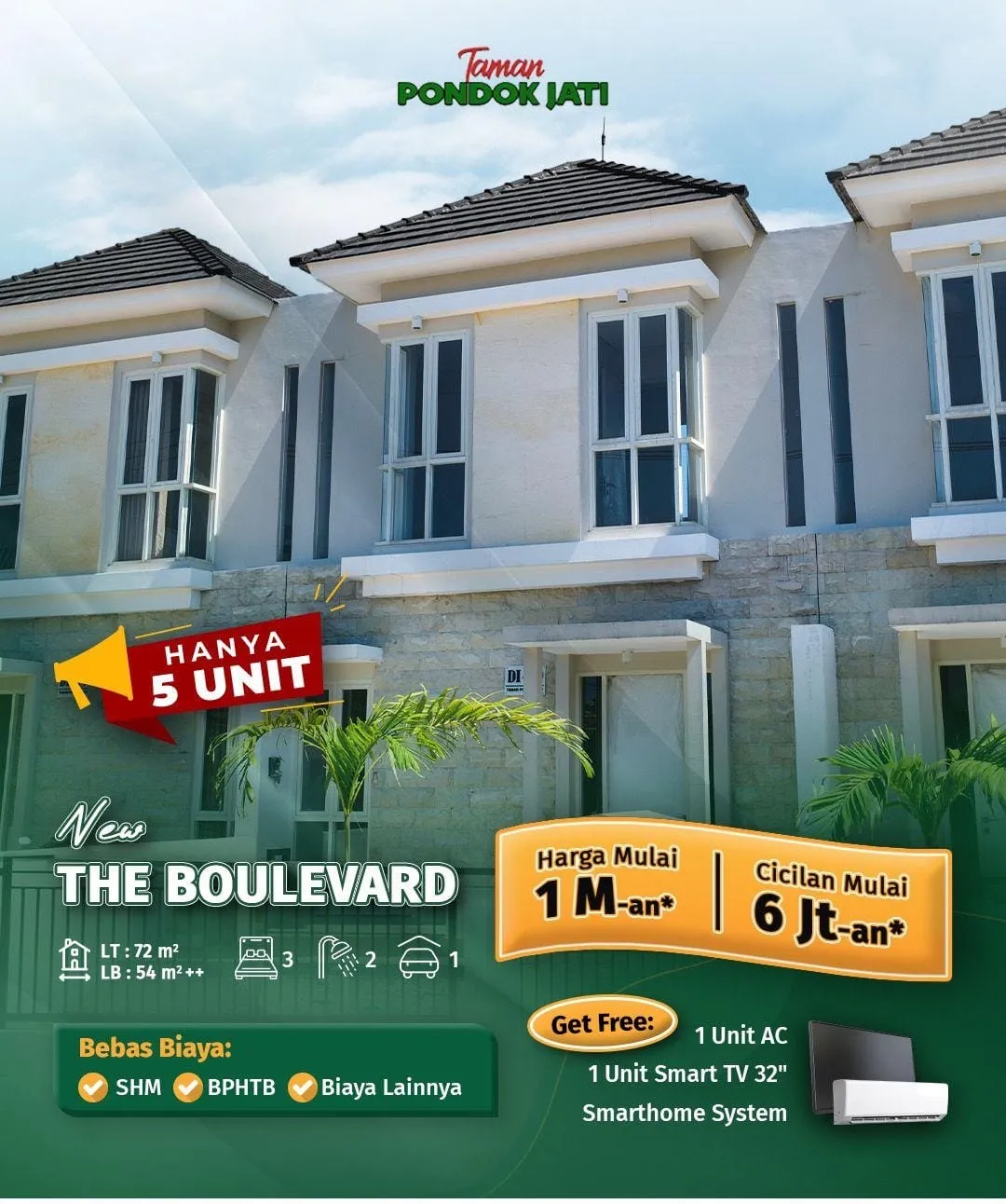 Jual Rumah di TAMAN PONDOK JATI Taman Sidoarjo Jawa Timur - TAMAN PONDOK JATI RUMAH READY UNIT RASA SURABAYA - ASA INDONESIA 085235111122 - BRIGHTON REAL ESTATE